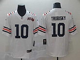 Nike Bears 10 Mitchell Trubisky White 2019 100th Season Alternate Classic Vapor Untouchable Limited Jersey,baseball caps,new era cap wholesale,wholesale hats